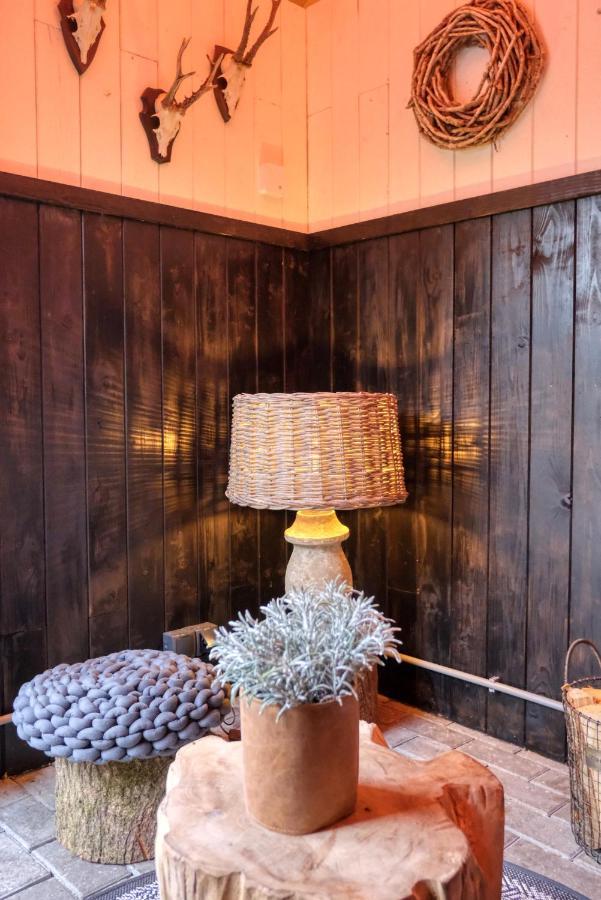 Lodge In Een Bosrijke Omgeving Met Hottub & Sauna Opt Rheezerveen Exteriör bild
